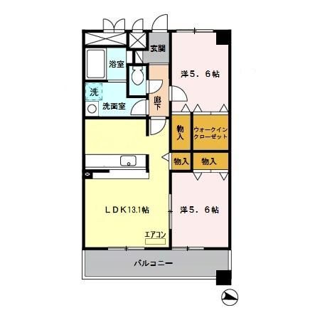 【さいたま市南区沼影のマンションの間取り】