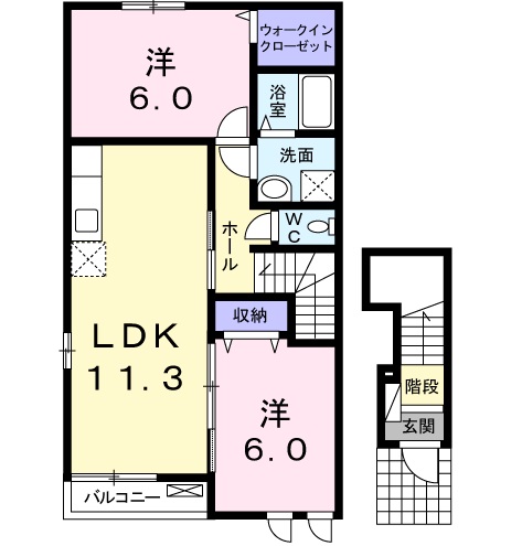 ストラッセIIの間取り