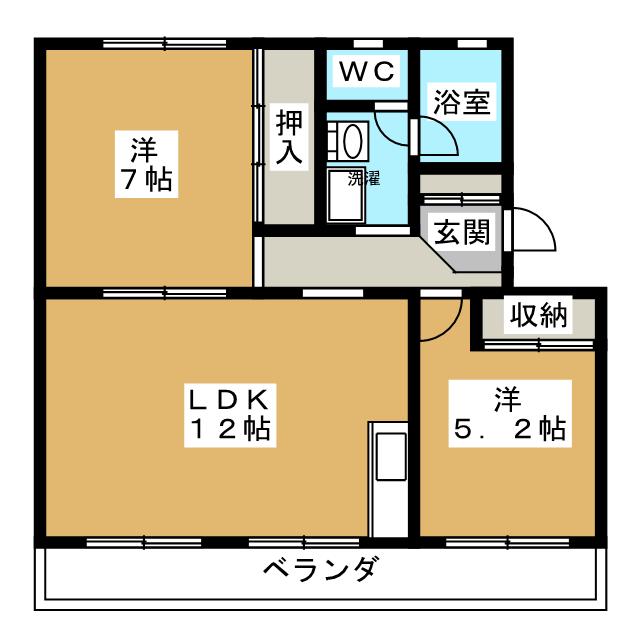 【グリーンハイツ一木の間取り】