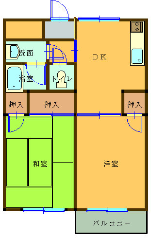 東雲森本ビル3号棟の間取り