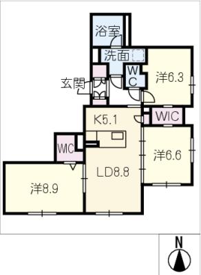 アリオン桜山の間取り