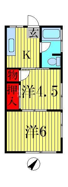 葛飾区東金町のマンションの間取り