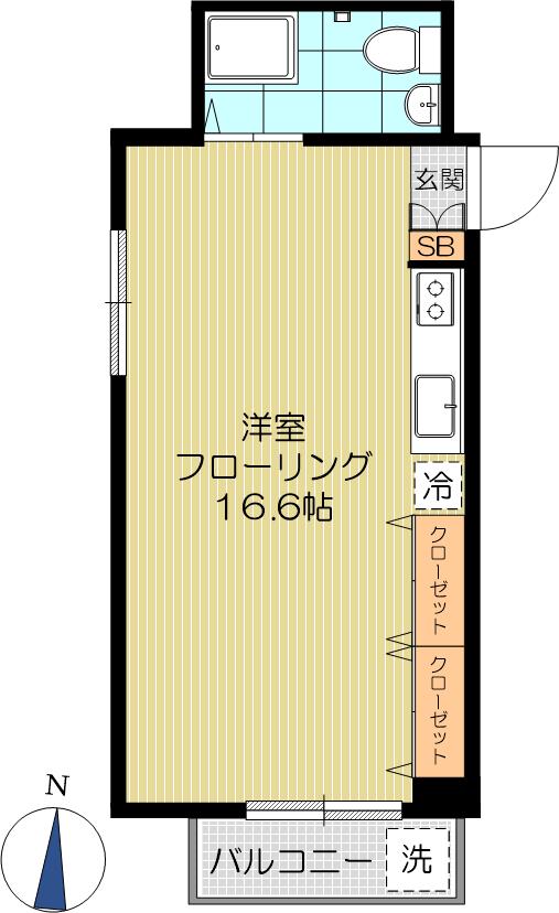 富士見コーポの間取り