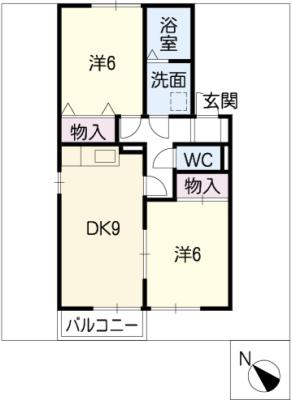 コーポラス広和　Ｃ棟の間取り