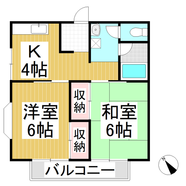 秀第一コーポの間取り