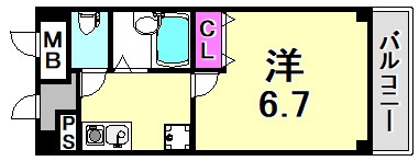 尼崎市塚口町のマンションの間取り