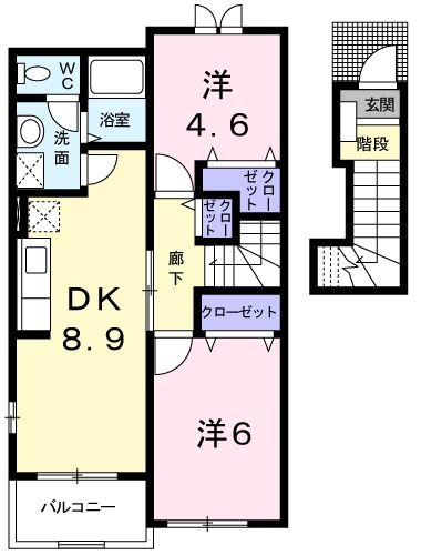 メゾンエトワールＣの間取り