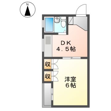 名古屋市東区百人町のマンションの間取り