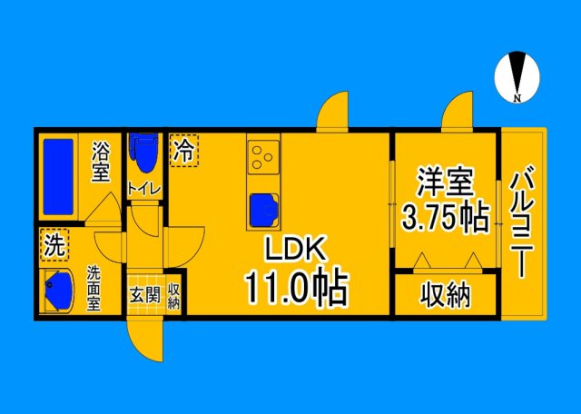 堺市堺区鉄砲町のマンションの間取り