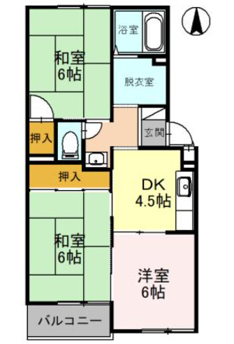 メゾンヴィオラの間取り