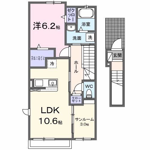 ミルソラーナIの間取り