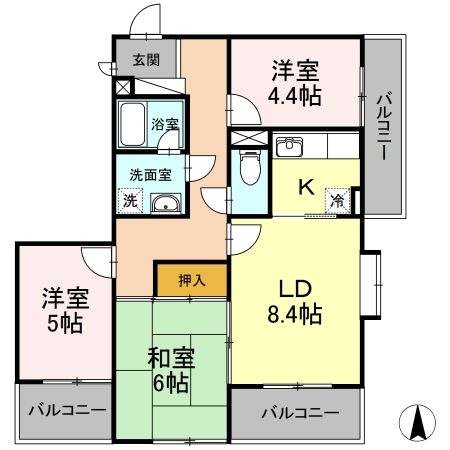 フォレストIの間取り