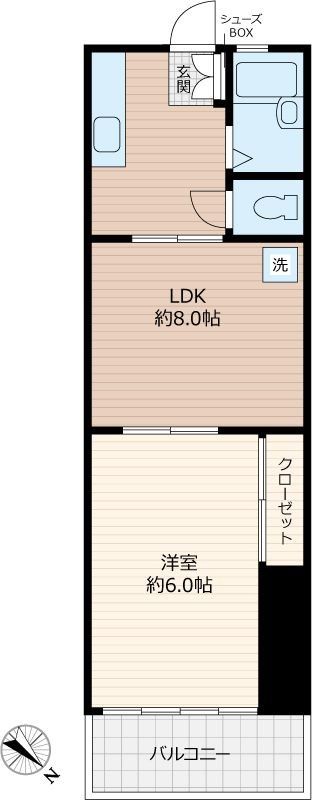 【入間郡毛呂山町大字毛呂本郷のアパートの間取り】