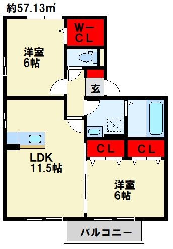 ボヌール樹の間取り