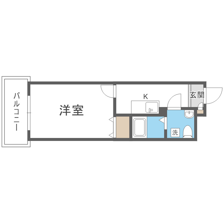 大阪市住之江区御崎のマンションの間取り