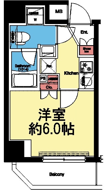 プレミアムキューブ関内の間取り