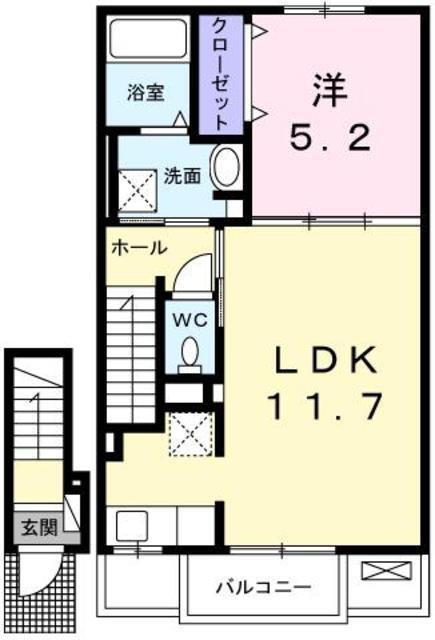 カプリＢの間取り