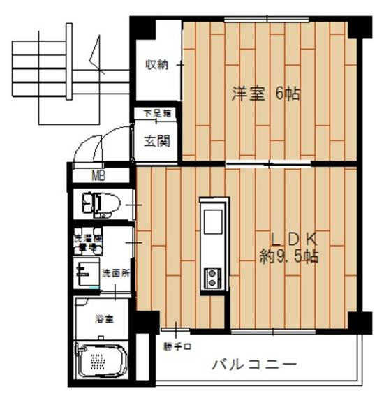 ビレッジハウス真備第二1号棟の間取り