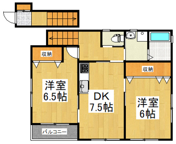 リバティーハイツ（215-5）の間取り