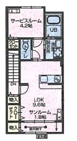 ストーンリバースタシオンA　新築　2階建の間取り