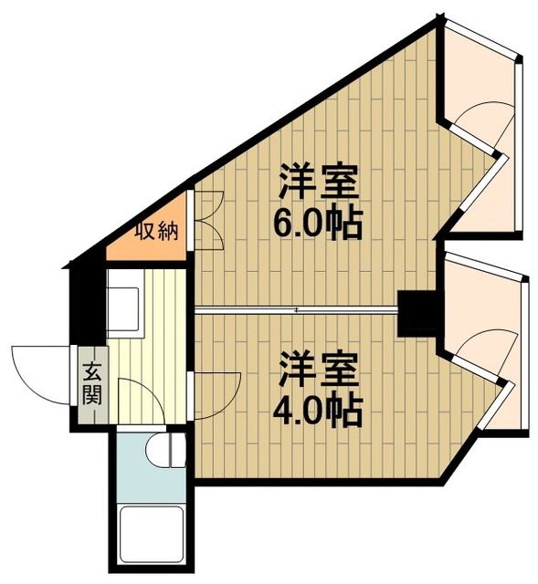 八王子市高倉町のマンションの間取り