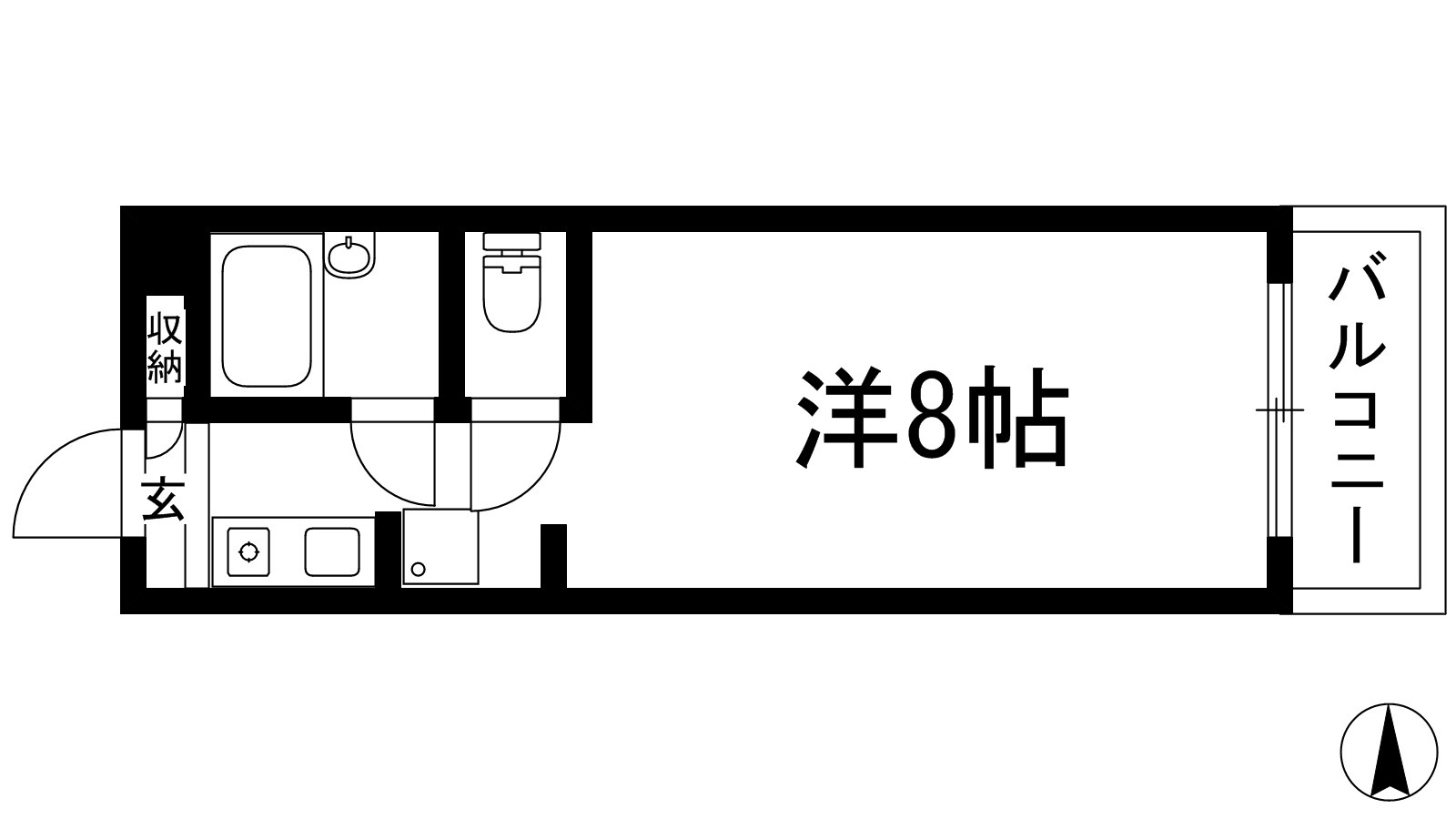 川西市山下町のマンションの間取り