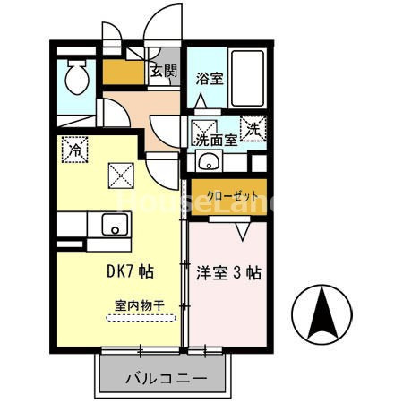 ラ・フルール西高松の間取り