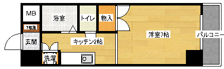 ルミネ東白島の間取り