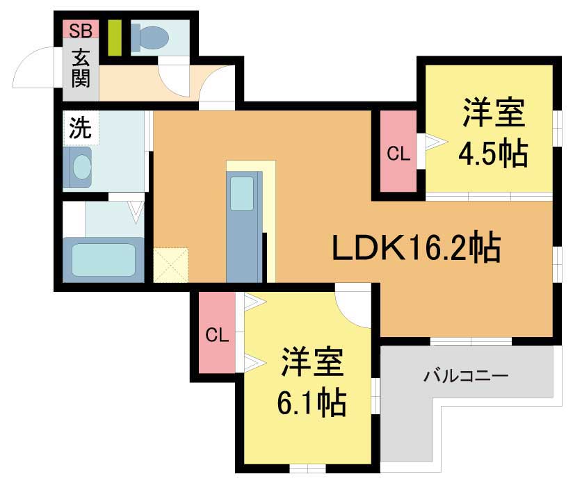 ヴィクトワール 庄の間取り