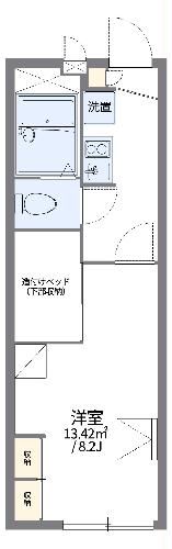静岡県榛原郡吉田町住吉（アパート）の賃貸物件の間取り