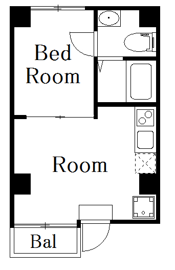 DECOR RESIDENCE田原町の間取り
