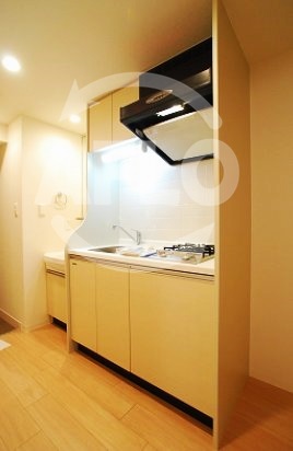 キッチン　プレサンス難波元町　ガス2口コンロシステムキッチン