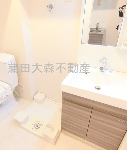洗面設備　洗面脱衣所　独立洗面台　洗濯機置き場