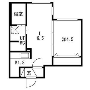 地下鉄南北線 北１８条駅 徒歩3分 4階建 築15年の間取り写真