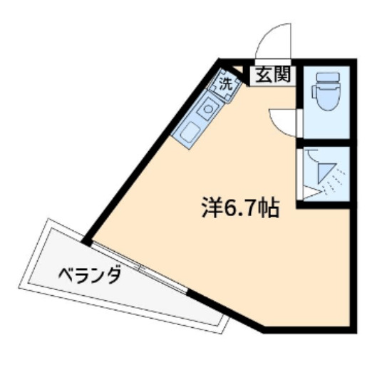 Cube Kanamachi Vの間取り写真