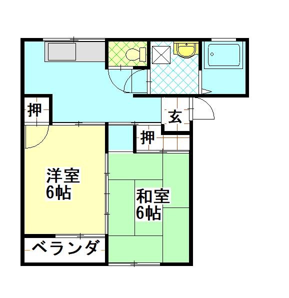 フラワーヒルズの間取り写真