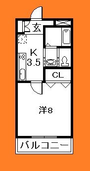 船橋市二子町のマンションの間取り