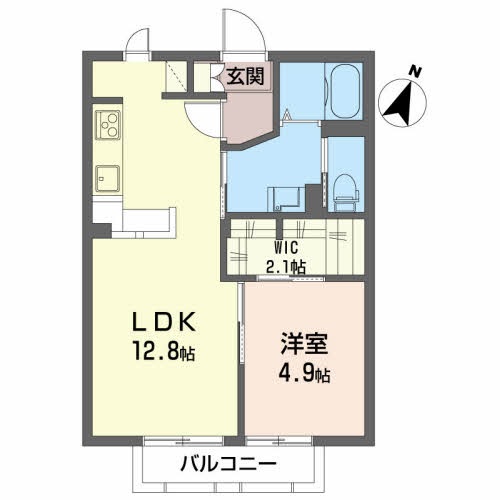 フレグランス・かわぐちＤの間取り