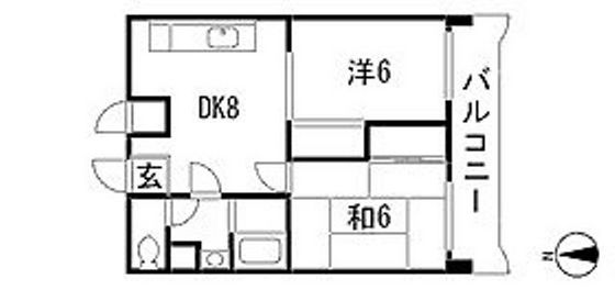 【広島市安佐南区祇園のマンションの間取り】