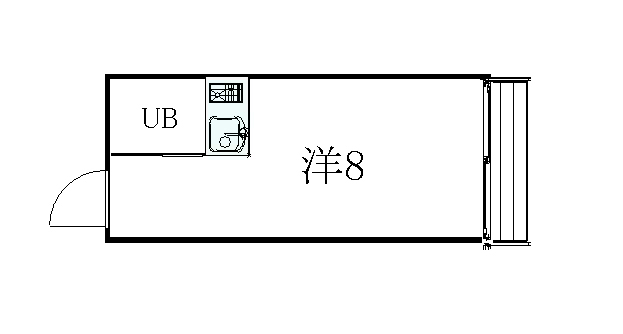 京都市北区衣笠赤阪町のマンションの間取り