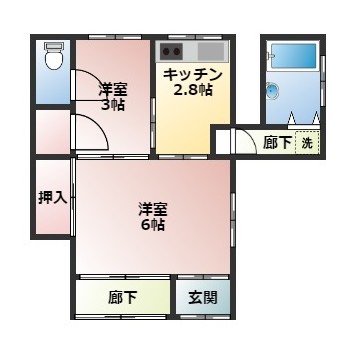 椋田アパート（11丁目）の間取り