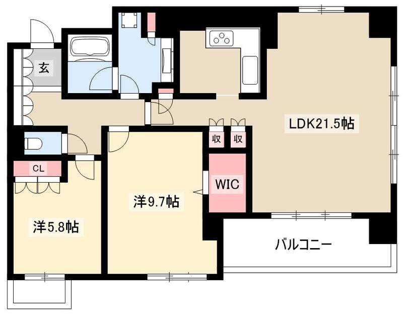 レザンドール東山元町の間取り