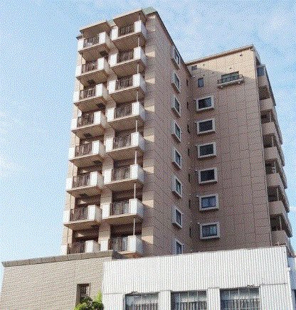 静岡市葵区人宿町のマンションの建物外観