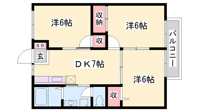 オートハイツIIの間取り