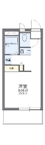 レオパレスフレア駅元町の間取り