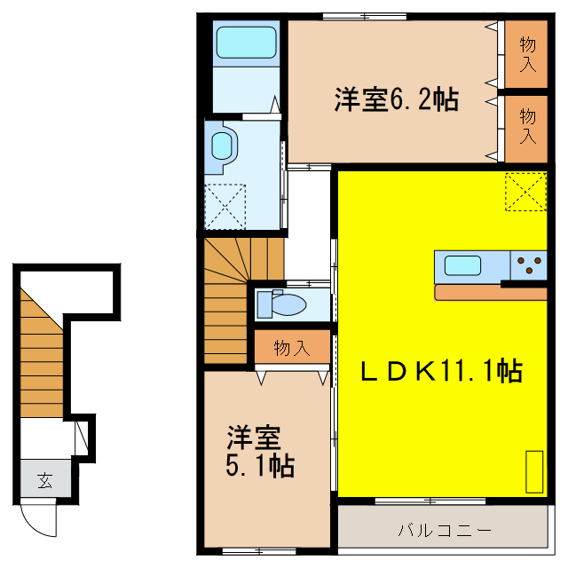 グレイス（川島）の間取り