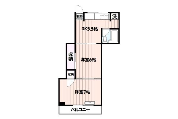 江東区塩浜のマンションの間取り