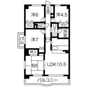 クレストヒルズ東山の間取り