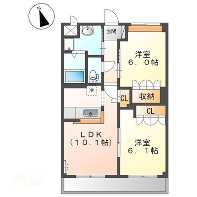 ランドマーク曙　壱番館の間取り