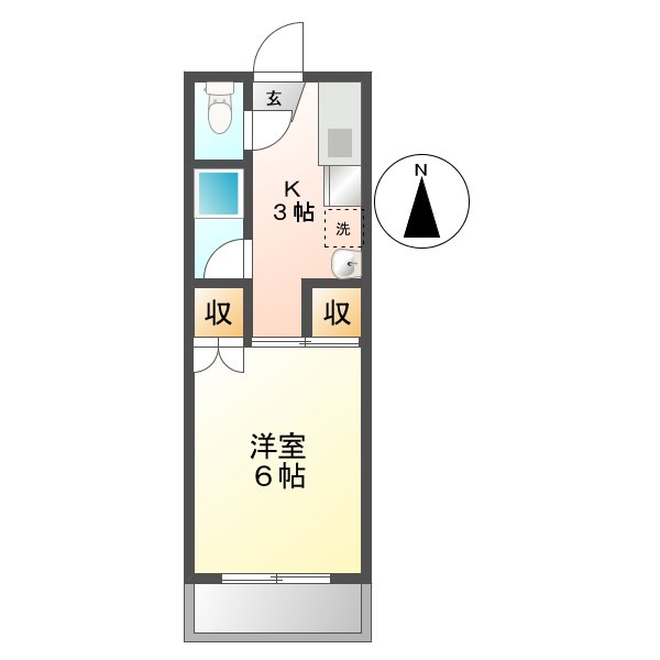 クレールハウスの間取り